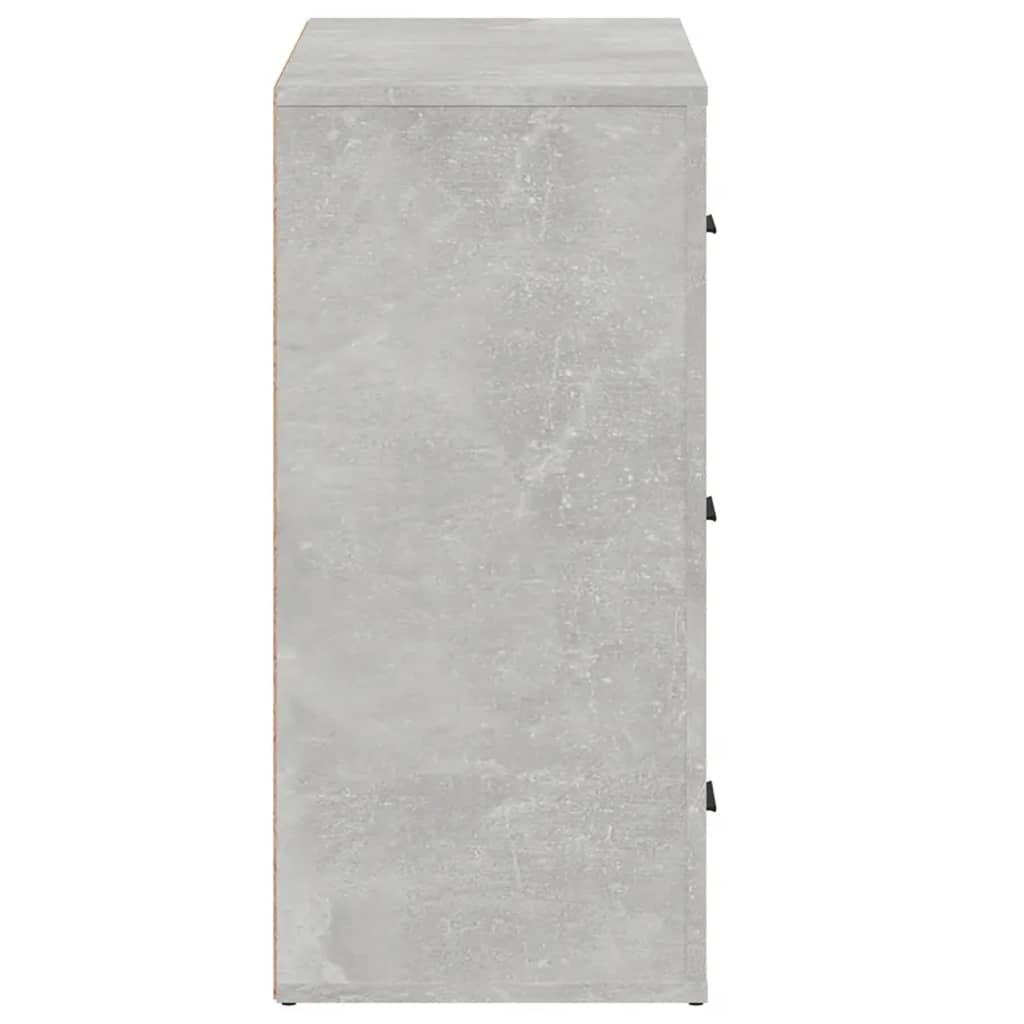 Sideboard Betongrau 80x33x70 cm Holzwerkstoff