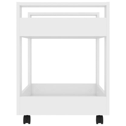 Bürowagen Weiß 60x45x60 cm Holzwerkstoff