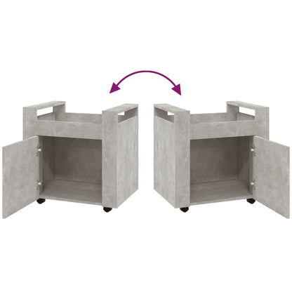 Bürowagen Betongrau 60x45x60 cm Holzwerkstoff