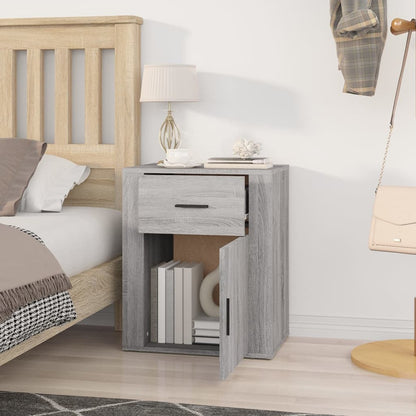 Nachttisch Grau Sonoma 50x36x60 cm Holzwerkstoff