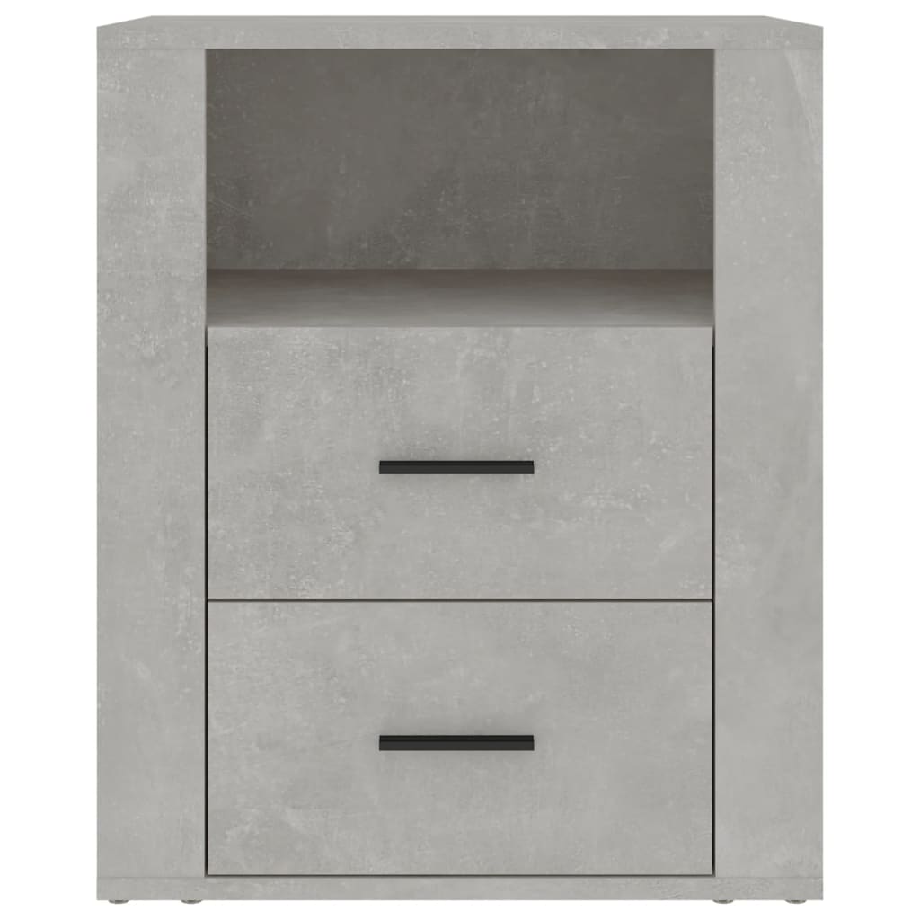 Nachttisch Betongrau 50x36x60 cm Holzwerkstoff