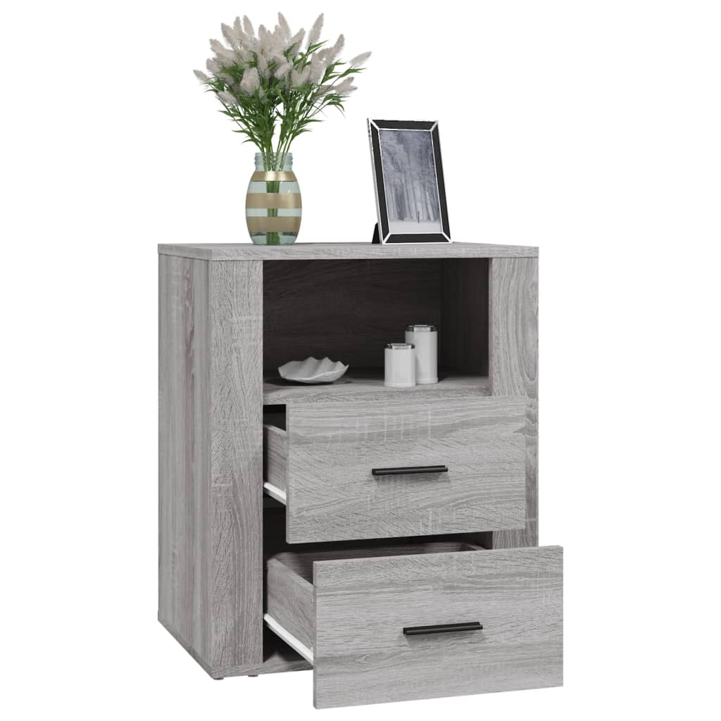 Nachttisch Grau Sonoma 50x36x60 cm Holzwerkstoff