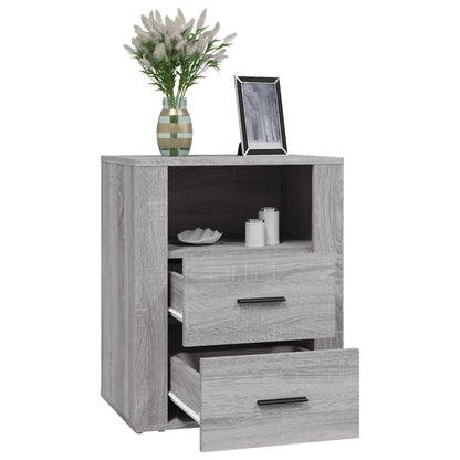 Nachttisch Grau Sonoma 50x36x60 cm Holzwerkstoff