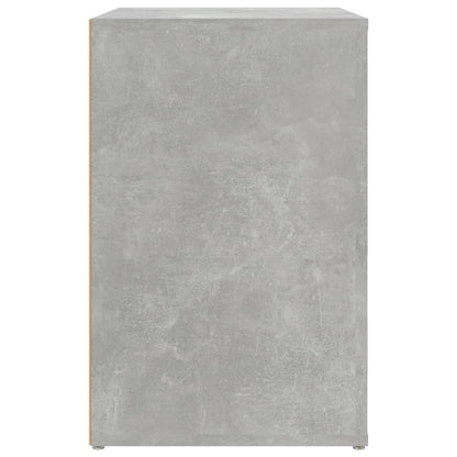 Schuhschrank Betongrau 130x35x54 cm Holzwerkstoff