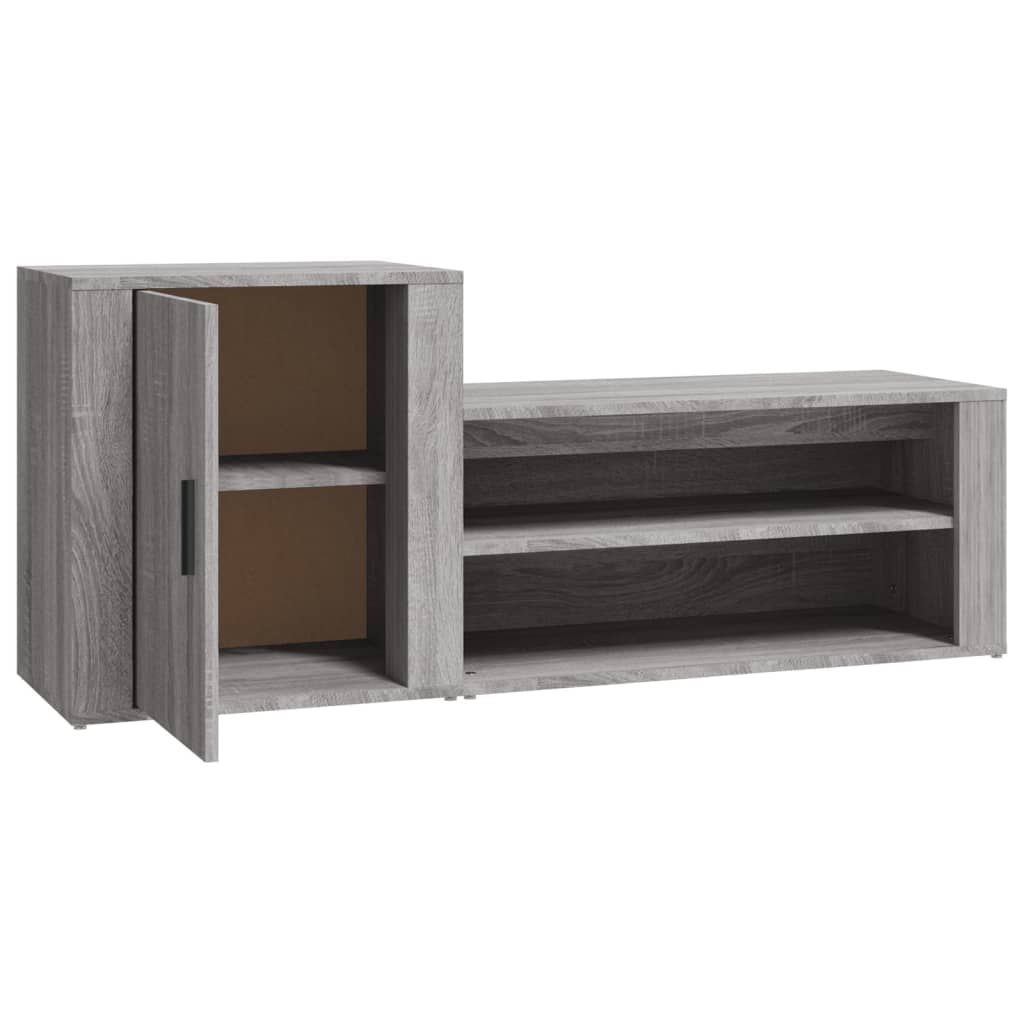 Skoskab Grå Sonoma 130x35x54 cm Træmateriale