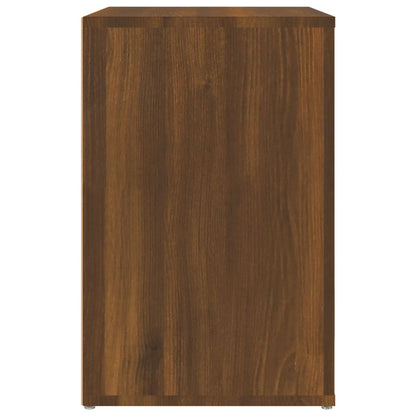 Skoskab Brun Eg Look 130x35x54 cm Træmateriale