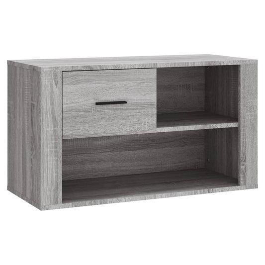 Skoskab Grå Sonoma 80x35x45 cm Træmateriale