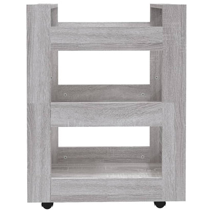 Küchenwagen Grau Sonoma 60x45x80 cm Holzwerkstoff