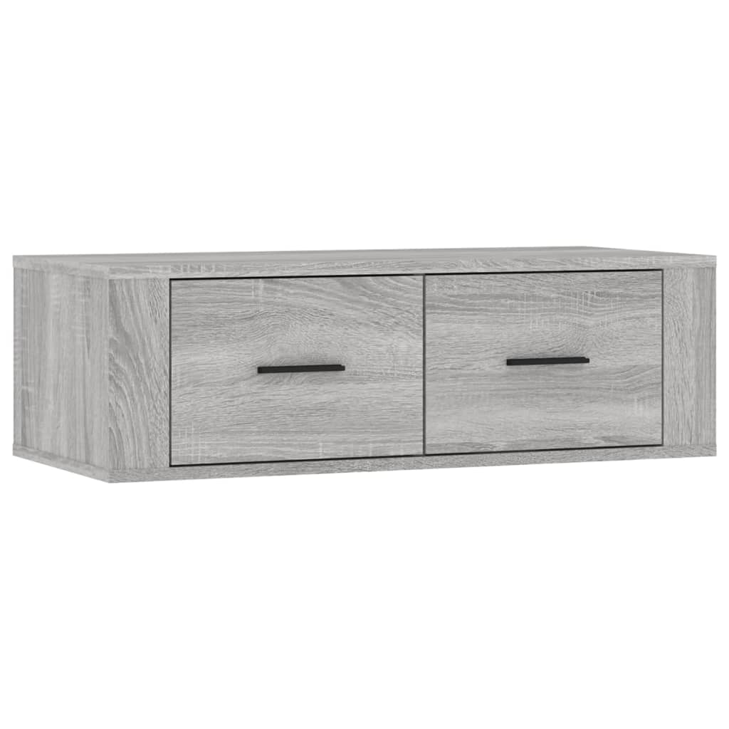 TV vægskab grå Sonoma 80x36x25 cm træmateriale