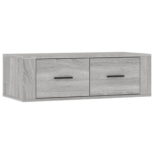 TV vægskab grå Sonoma 80x36x25 cm træmateriale
