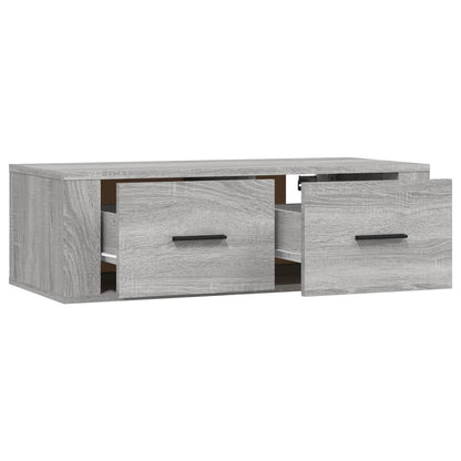 TV vægskab grå Sonoma 80x36x25 cm træmateriale