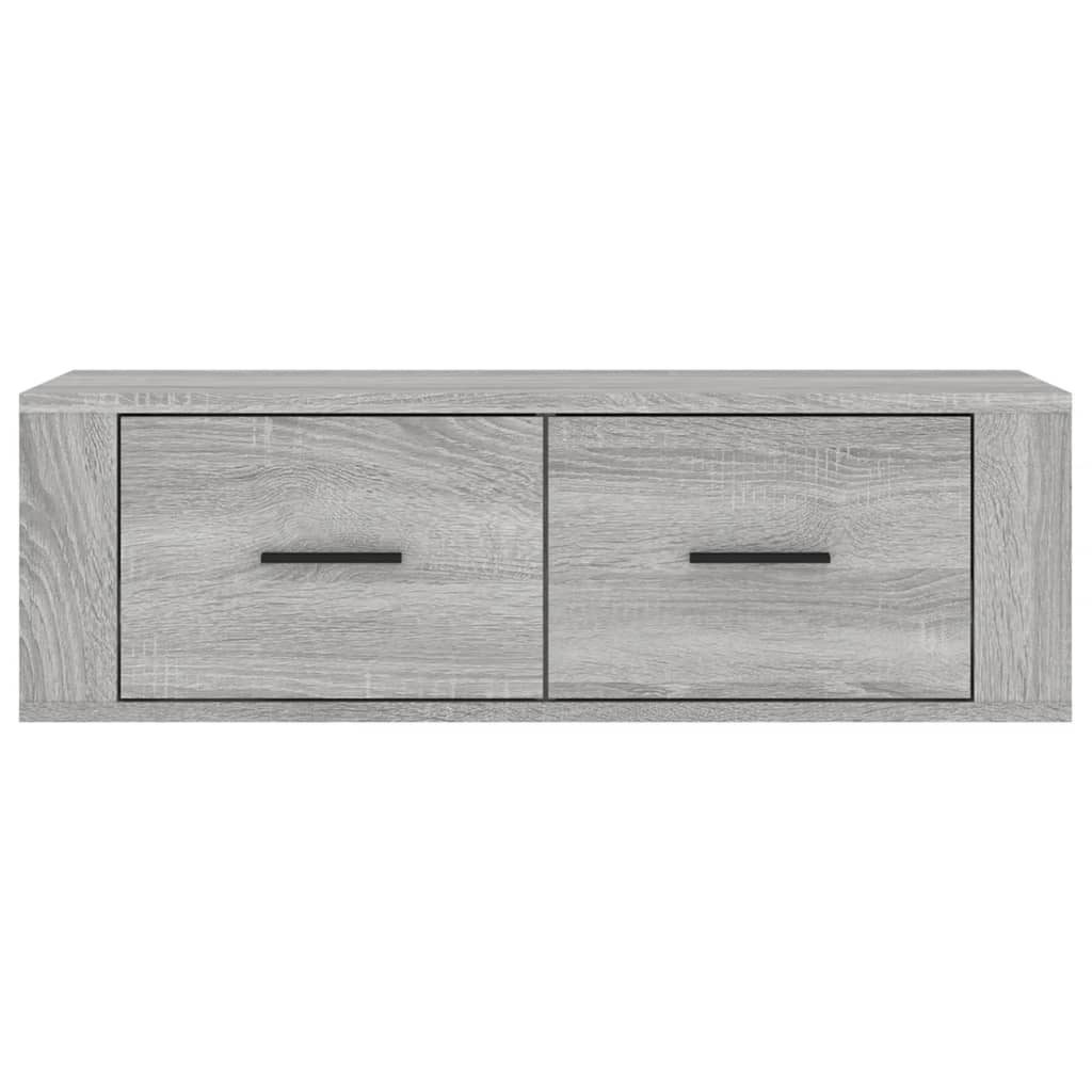 TV vægskab grå Sonoma 80x36x25 cm træmateriale