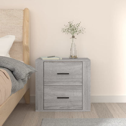Wand-Nachttisch Grau Sonoma 50x36x47 cm