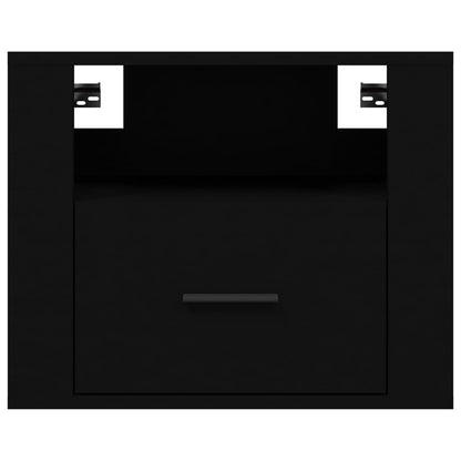 Wand-Nachttische 2 Stk. Schwarz 50x36x40 cm