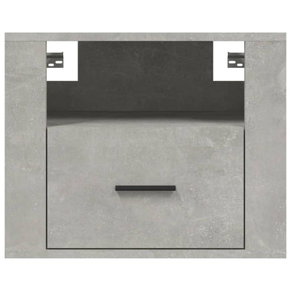 Wand-Nachttische 2 Stk. Betongrau 50x36x40 cm