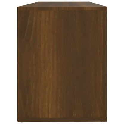 Schuhregal Braun Eichen-Optik 100x35x45 cm Holzwerkstoff