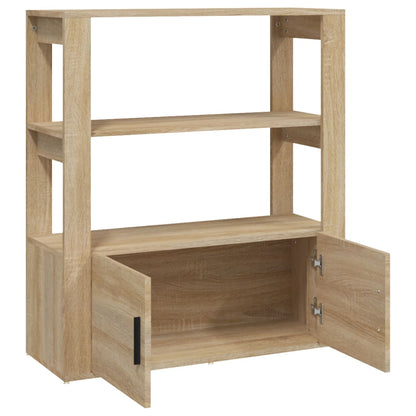 Sideboard Sonoma-Eiche 80x30x90 cm Holzwerkstoff
