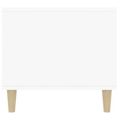 Couchtisch Hochglanz-Weiß 90x49x45 cm Holzwerkstoff