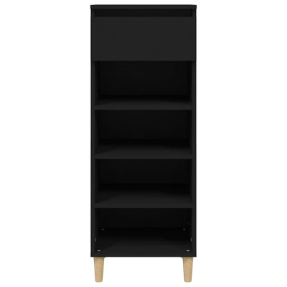 Schuhschrank Schwarz 40x36x105 cm Holzwerkstoff