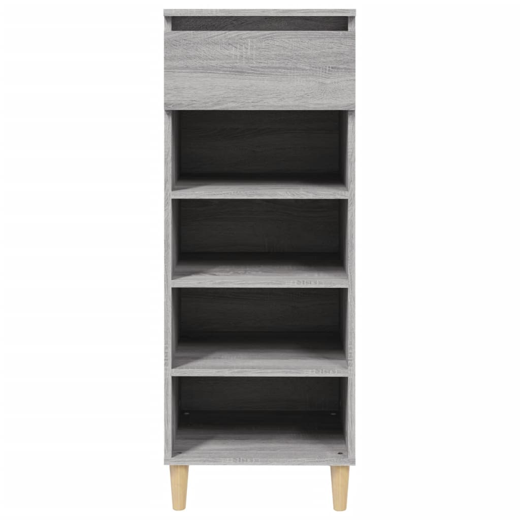 Schuhschrank Grau Sonoma 40x36x105 cm Holzwerkstoff