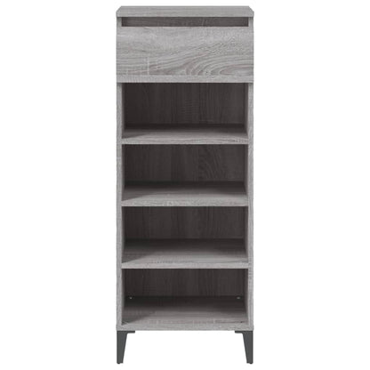 Schuhregal Grau Sonoma 40x36x105 cm Holzwerkstoff