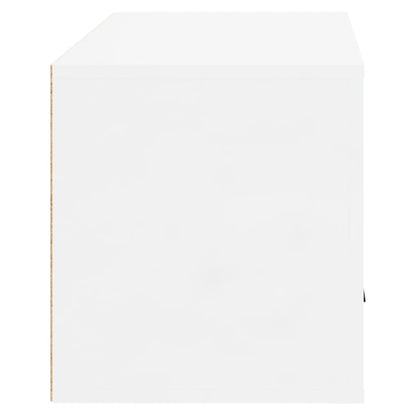 Wand-Schuhschrank Hochglanz-Weiß 70x35x38 cm Holzwerkstoff
