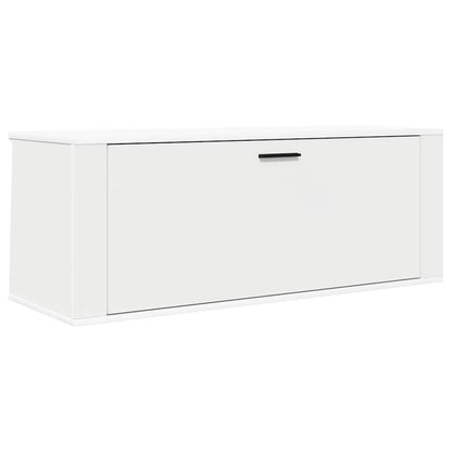 Wand-Schuhschrank Weiß 100x35x38 cm Holzwerkstoff