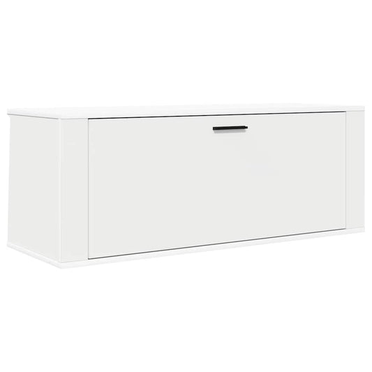 Wand-Schuhschrank Weiß 100x35x38 cm Holzwerkstoff