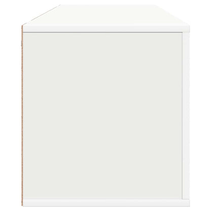 Wand-Schuhschrank Weiß 100x35x38 cm Holzwerkstoff