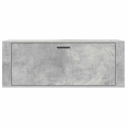 Wand-Schuhschrank Betongrau 100x35x38 cm Holzwerkstoff