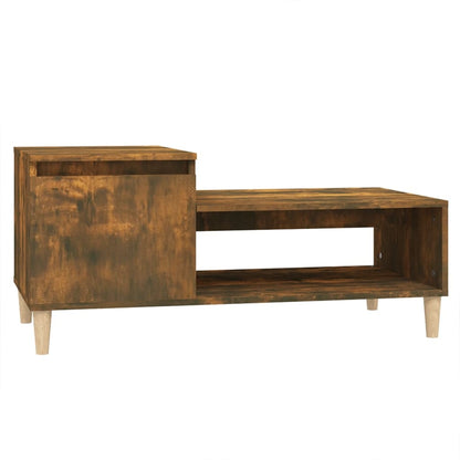 Sofabord røget eg 100x50x45 cm træmateriale
