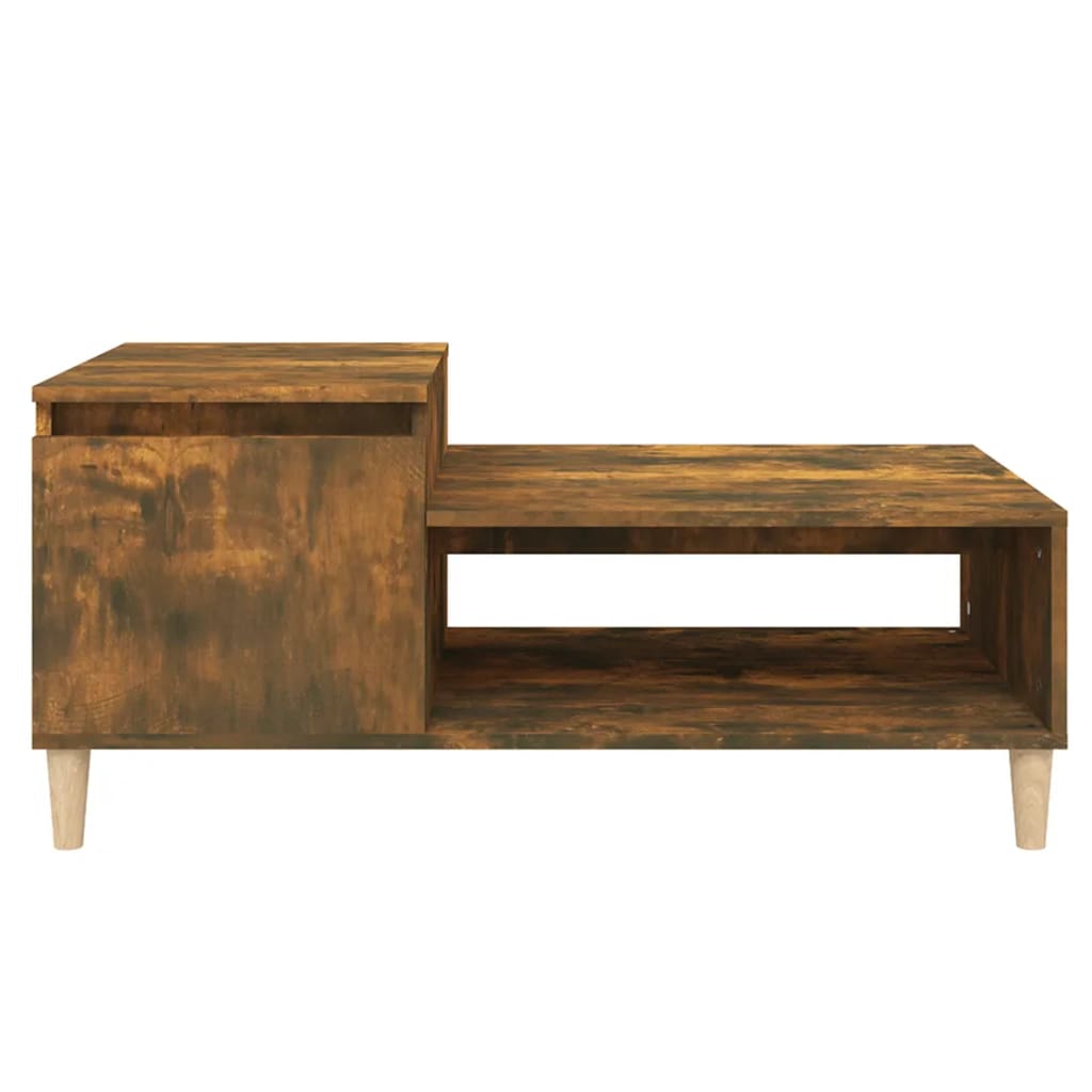 Sofabord røget eg 100x50x45 cm træmateriale