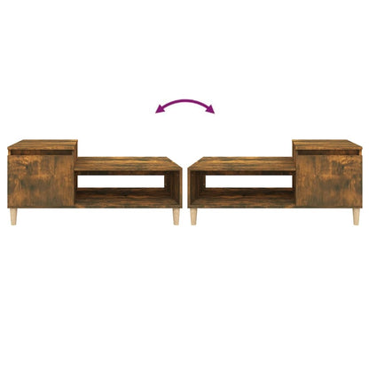 Sofabord røget eg 100x50x45 cm træmateriale