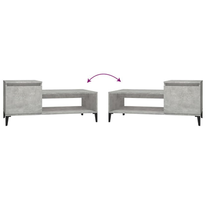 Couchtisch Betongrau 100x50x45 cm Holzwerkstoff