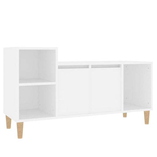 TV-skab Hvid 100x35x55 cm Træ Materiale