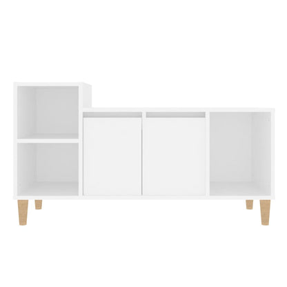 TV-skab Hvid 100x35x55 cm Træ Materiale