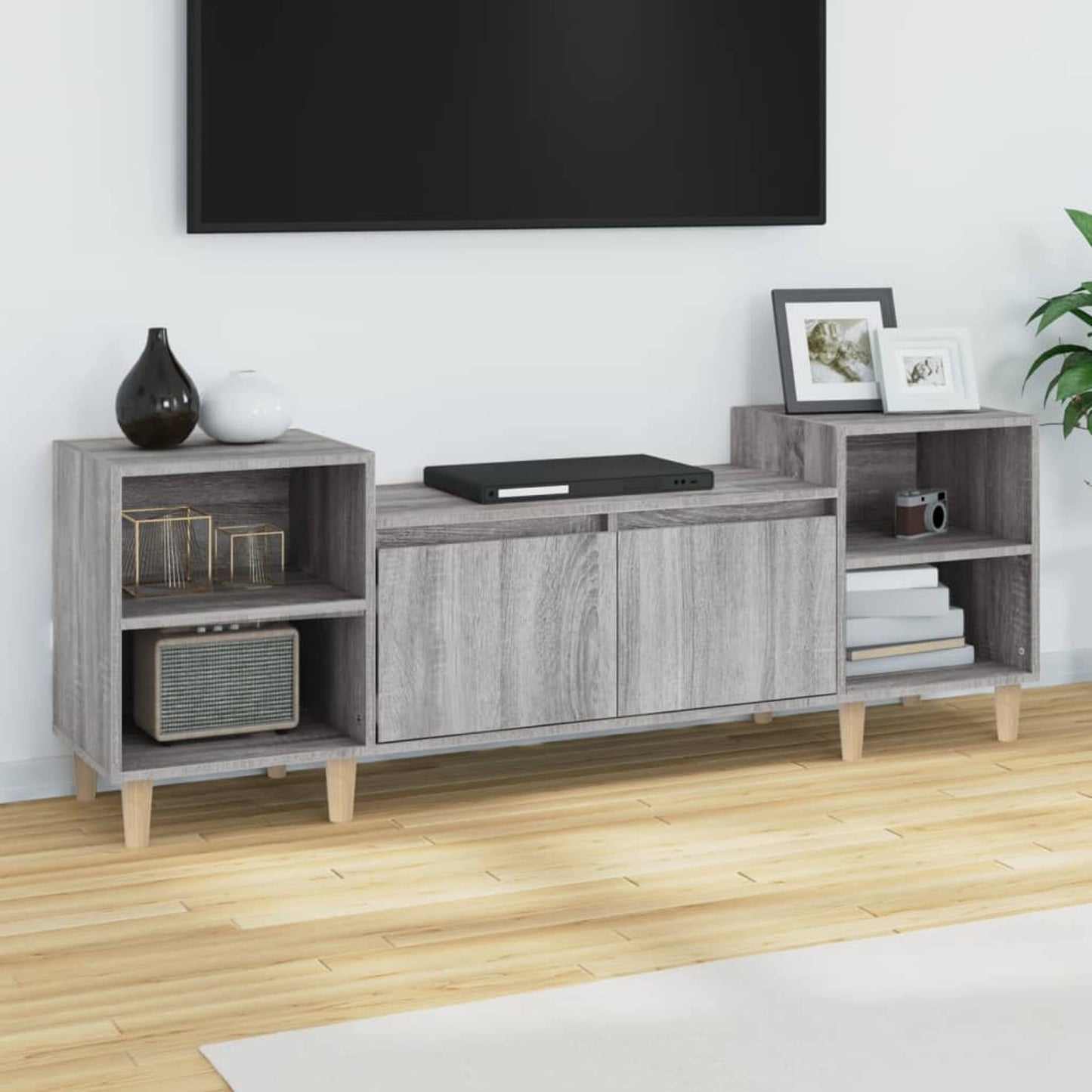 TV-Schrank Grau Sonoma 160x35x55 cm Holzwerkstoff