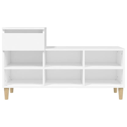 Schuhregal Weiß 102x36x60 cm Holzwerkstoff