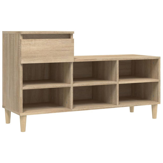 Schuhregal Sonoma-Eiche 102x36x60 cm Holzwerkstoff