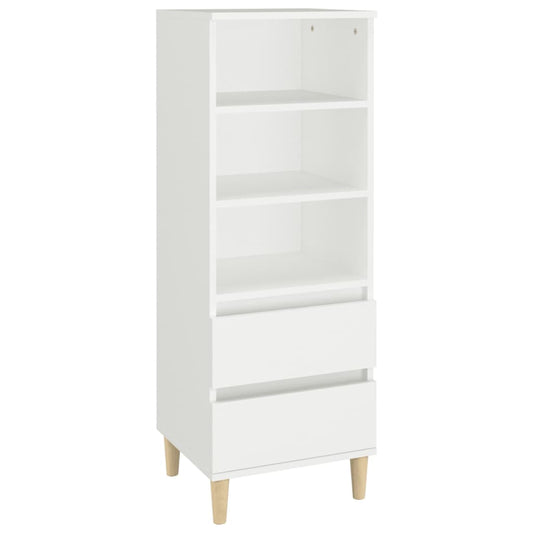 Highboard Weiß 40x36x110 cm Holzwerkstoff