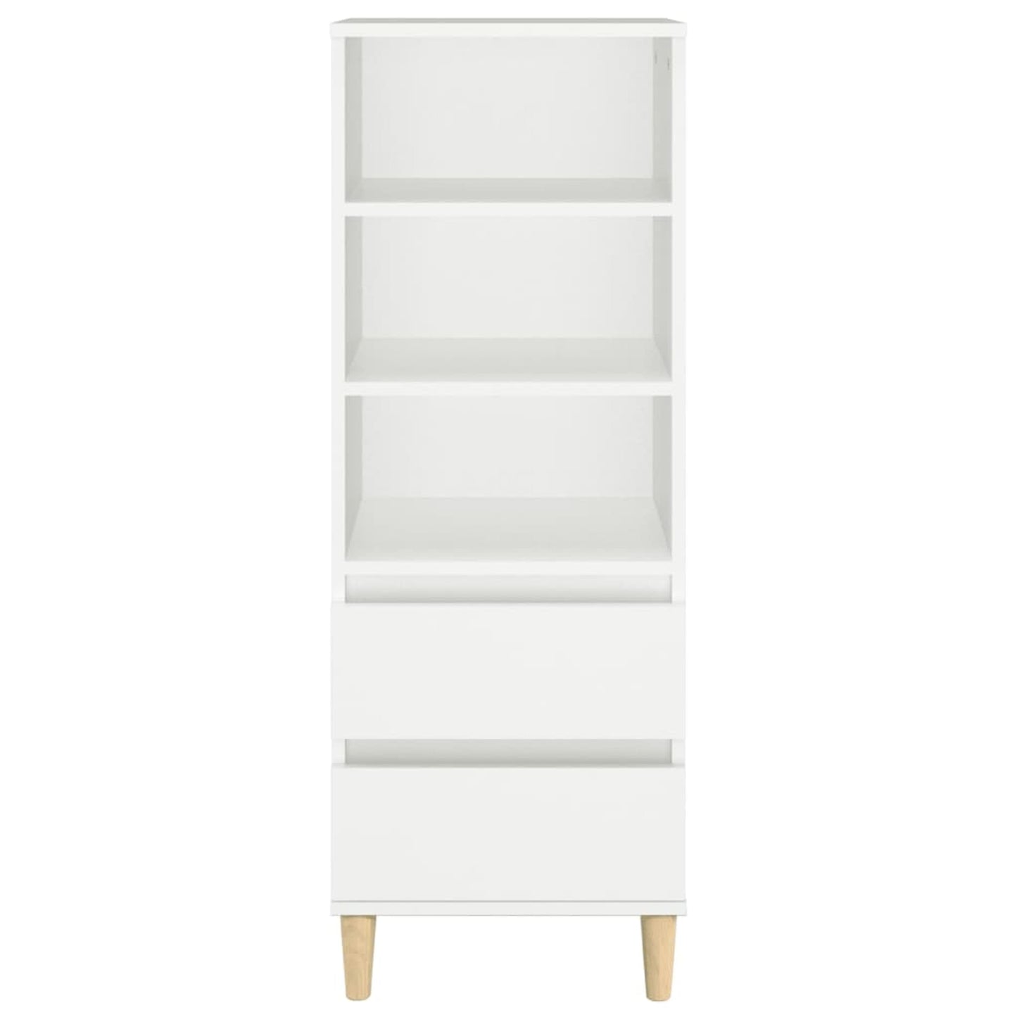Highboard Weiß 40x36x110 cm Holzwerkstoff