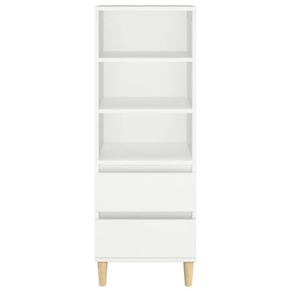 Highboard Weiß 40x36x110 cm Holzwerkstoff