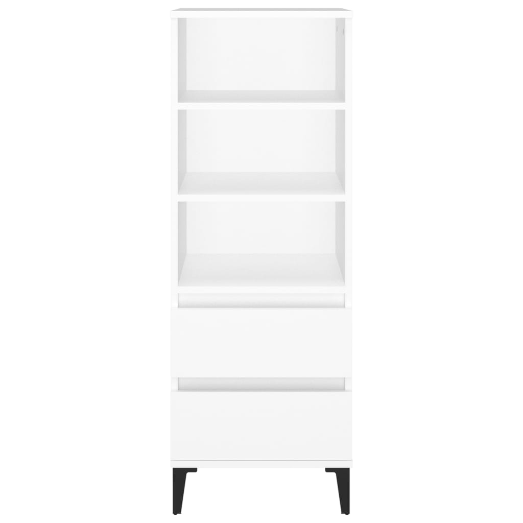 Highboard Weiß 40x36x110 cm Holzwerkstoff