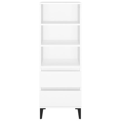 Highboard Weiß 40x36x110 cm Holzwerkstoff