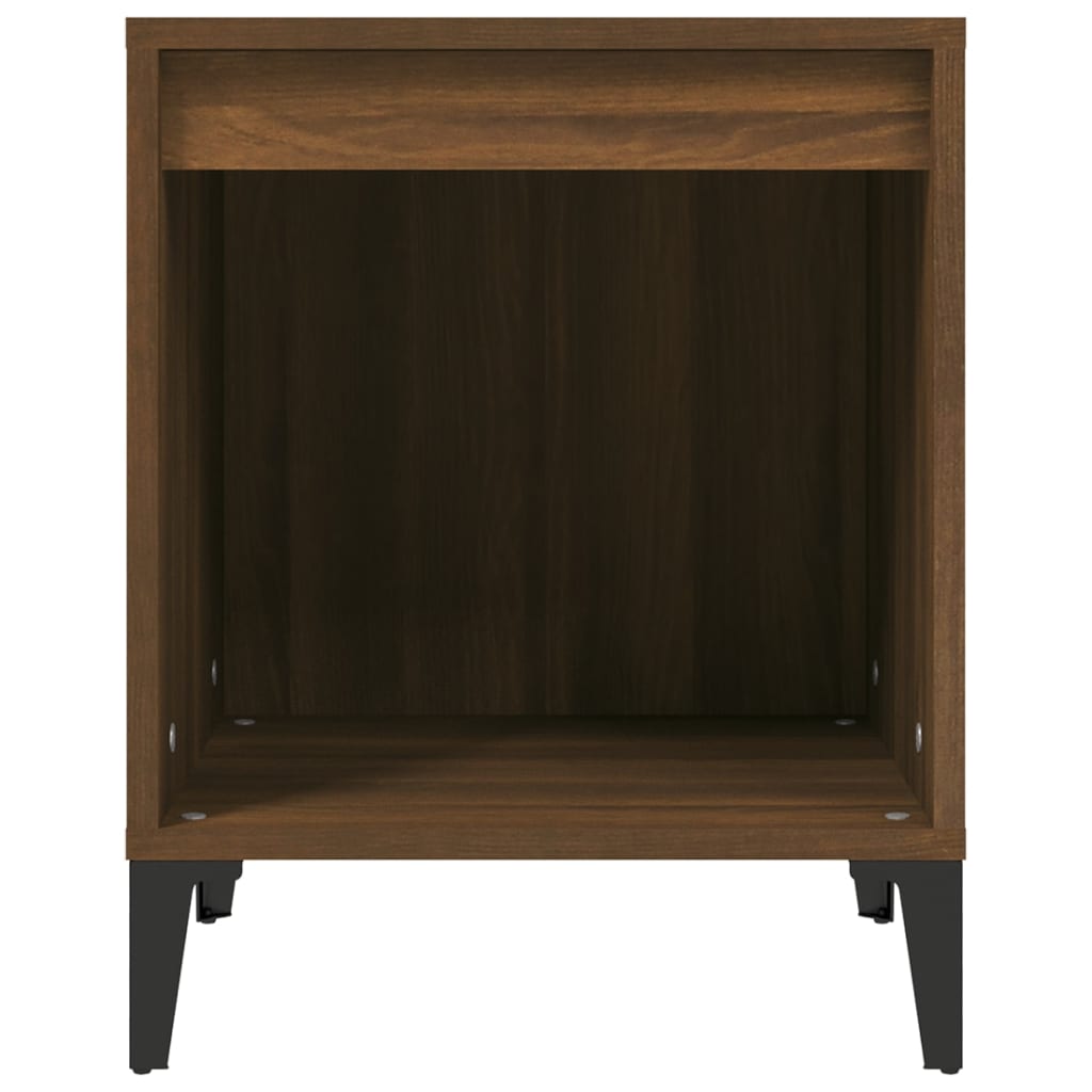 Nachttische 2 Stk. Braun Eichen-Optik 40x35x50 cm