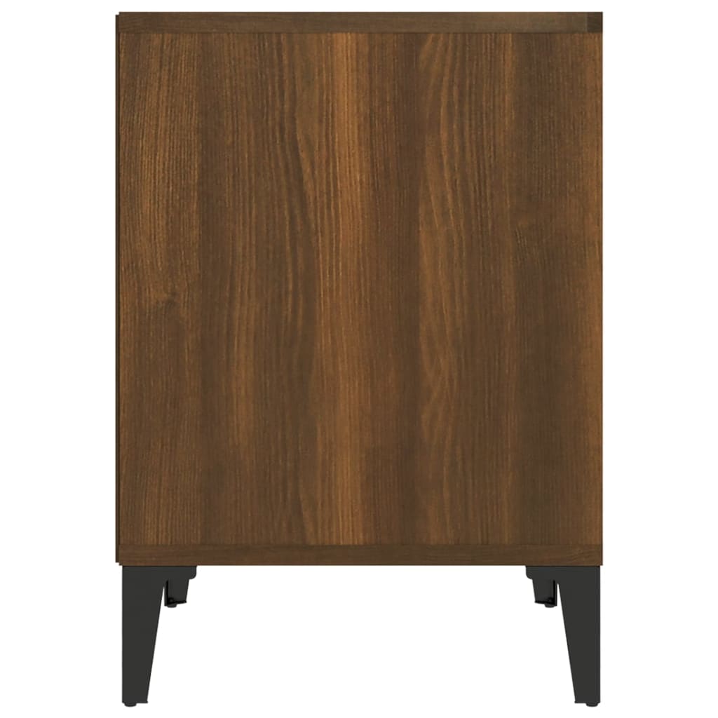 Nachttische 2 Stk. Braun Eichen-Optik 40x35x50 cm