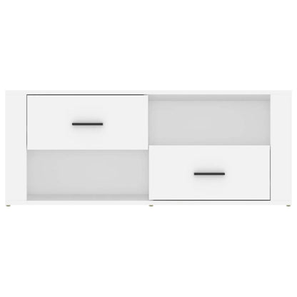 TV-skab Hvid 100x35x40 cm Træ Materiale