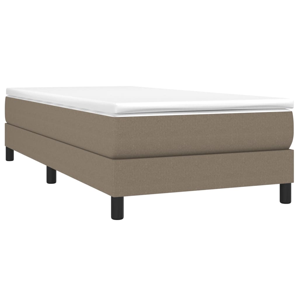 Boxspringbettgestell Taupe 90x190 cm Stoff