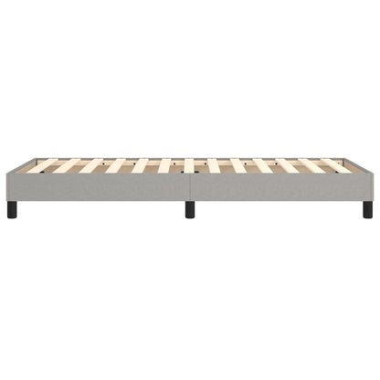 Boxspringbettgestell Hellgrau 90x200 cm Stoff
