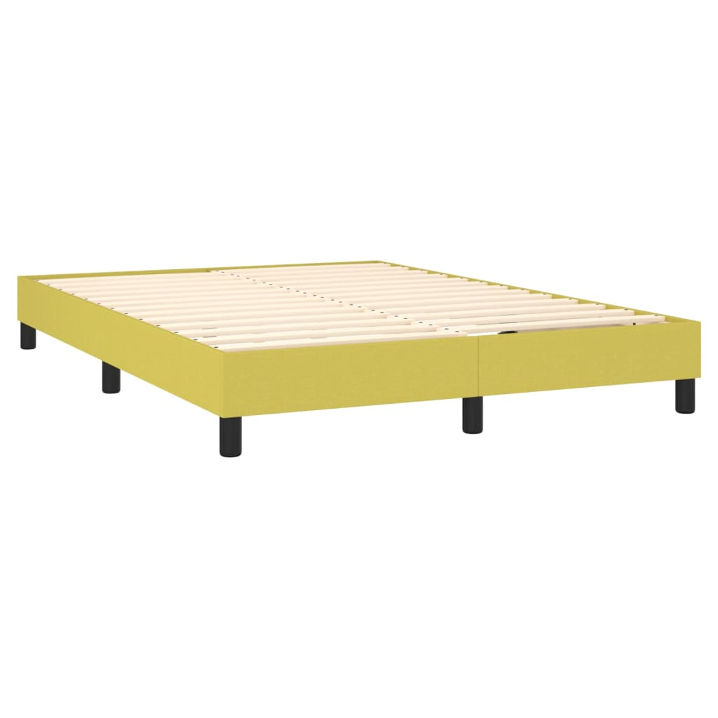 Boxspringbettgestell Grün 140x200 cm Stoff